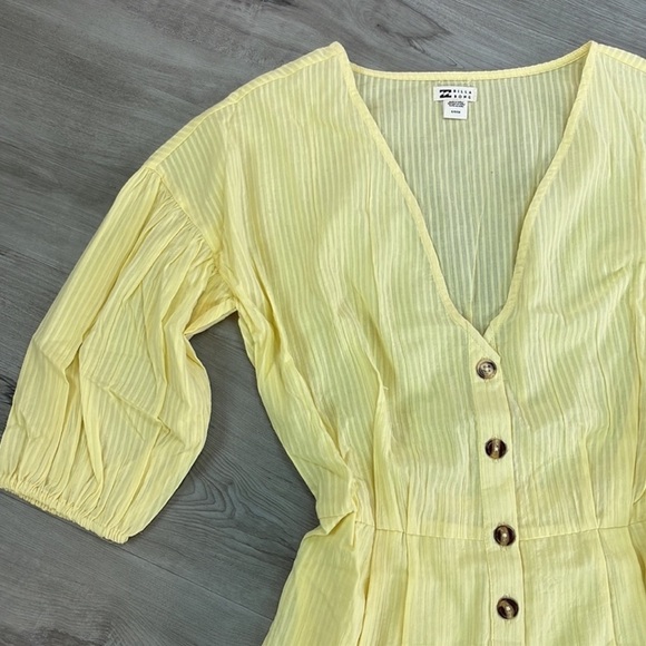 🔆BILLABONG🔆 Sun Valley LIGHT YELLOW Romper - Picture 11 of 13